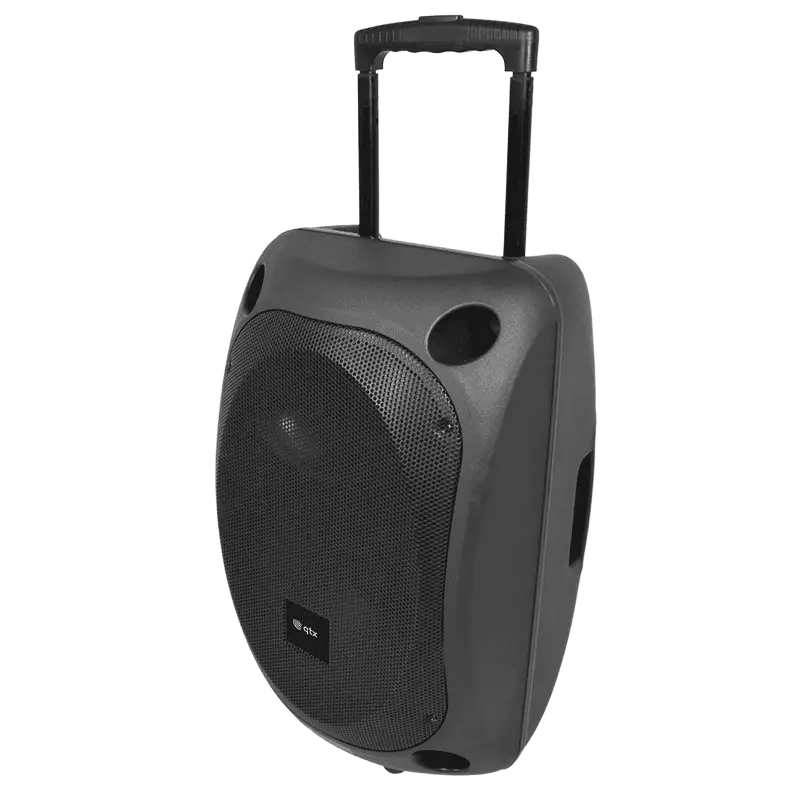 QTX QOVA-12PA Portable PA 2X UHF Mics/mp3/usb/sd/fm/bt 12INCH