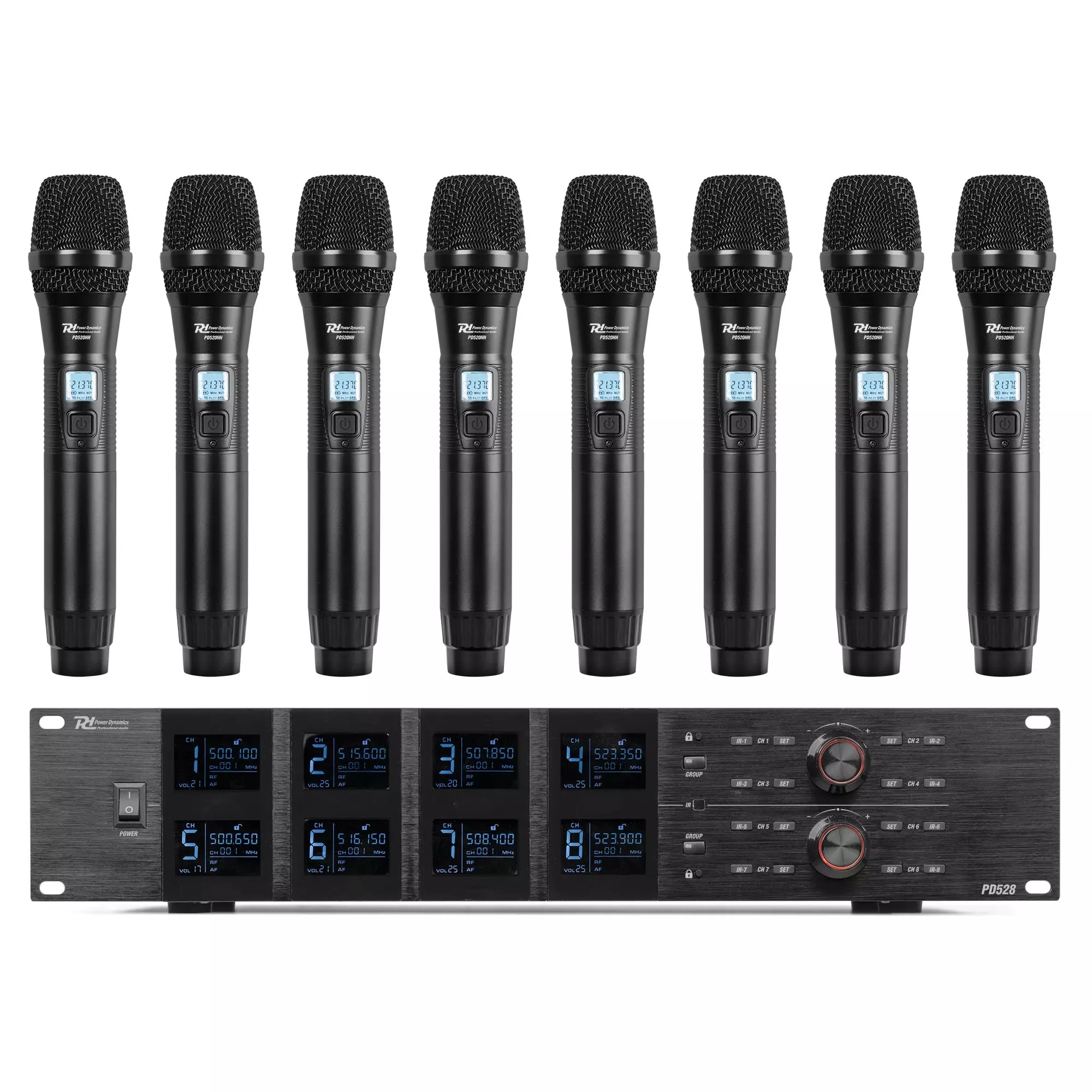 PDM PD528 8WAY Handheld Microphone UHF 500-530MHZ