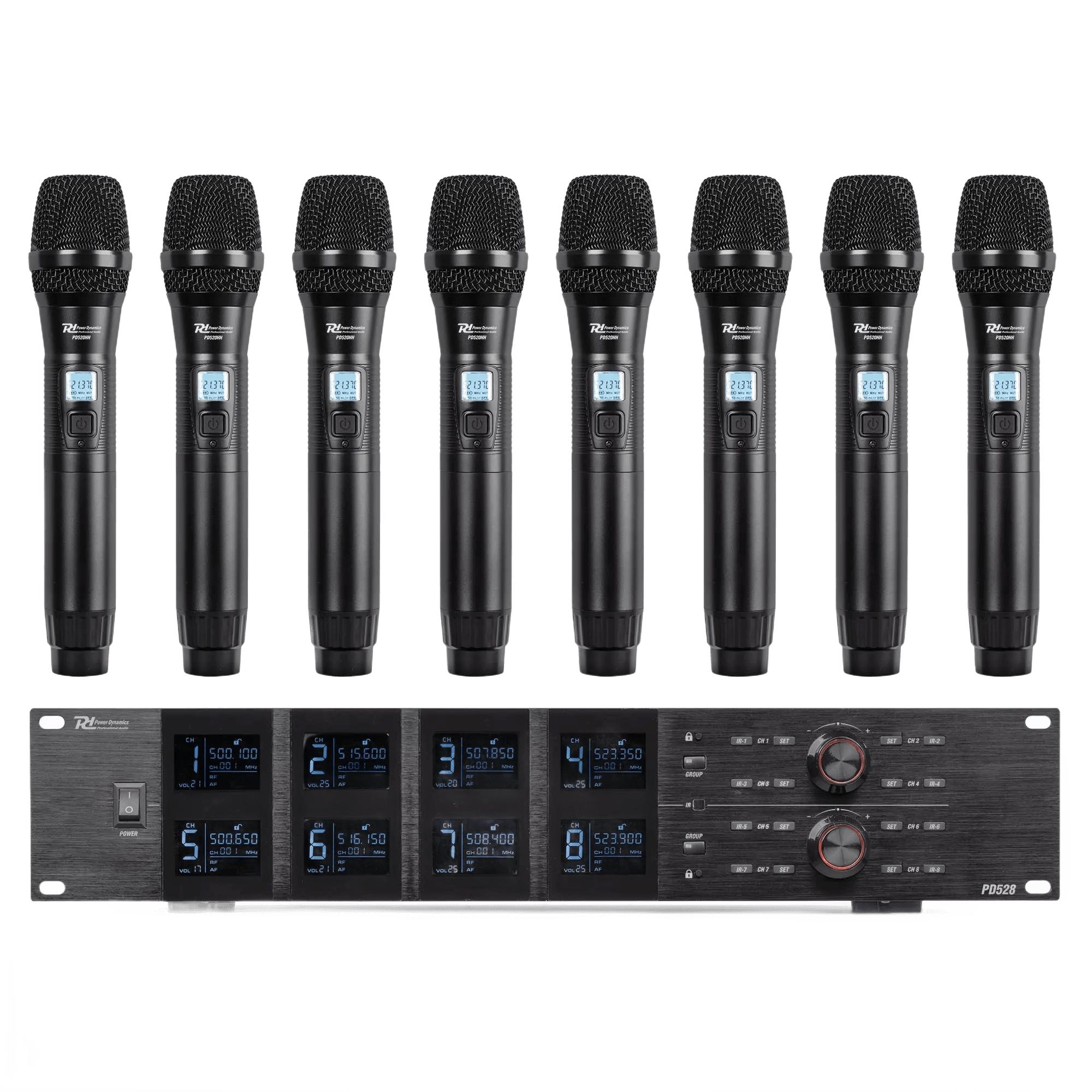 PDM PD528 8WAY Handheld Microphone UHF 500-530MHZ