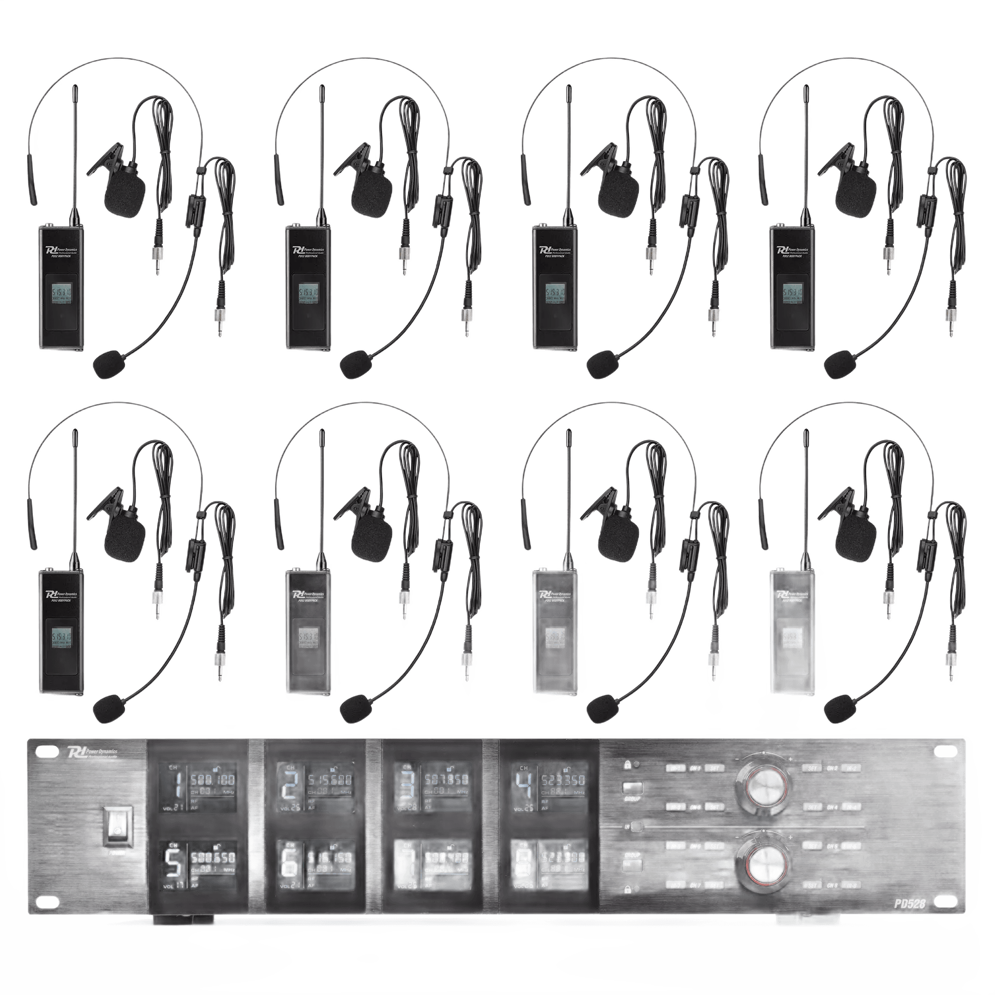 PDM PD528B 8WAY Lapel Microphone UHF 500-530MHZ