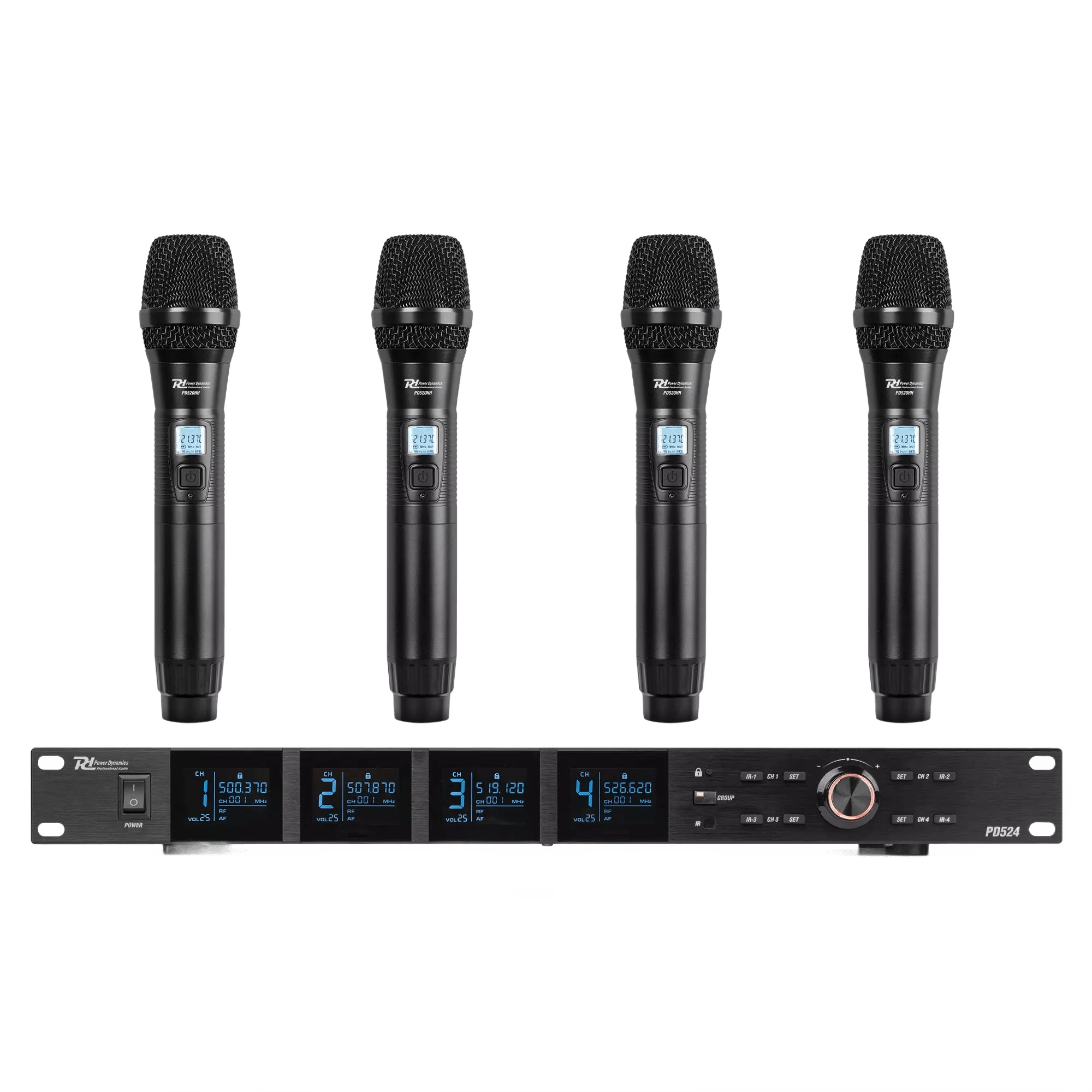 PDM PD524 QUAD Handheld Microphone UHF 500-530MHZ