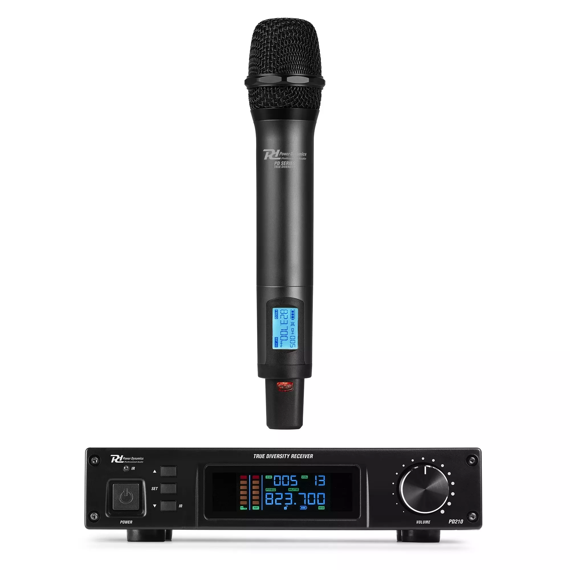 PDM PD210 Handheld Microphone TRUE Diversity UHF 823-832MHZ