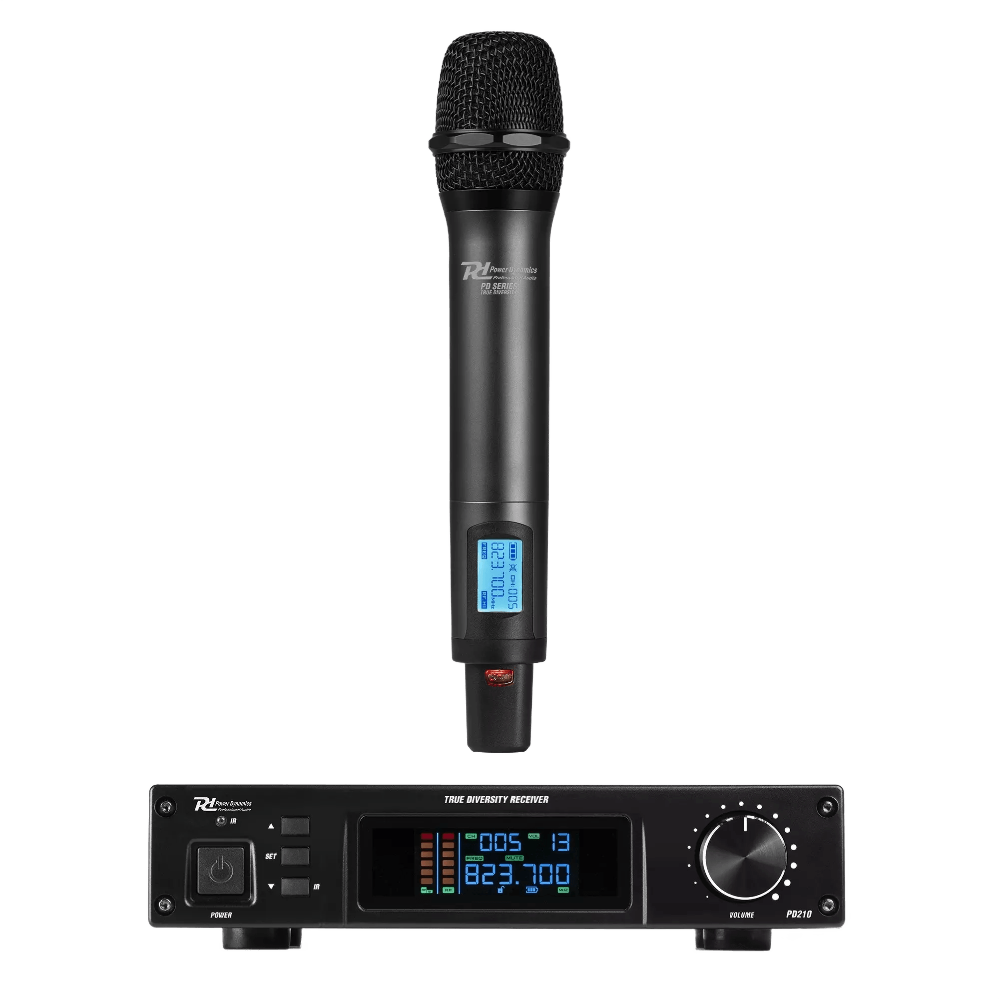 PDM PD210 Handheld Microphone TRUE Diversity UHF 823-832MHZ