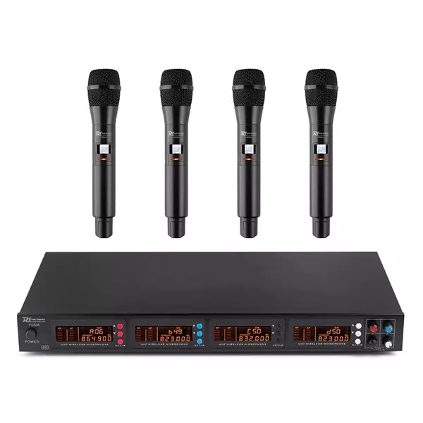 PDM PD504H QUAD HANDHELD MICROPHONE UHF 826.300/831.200MHz/863.000/865.000MHz