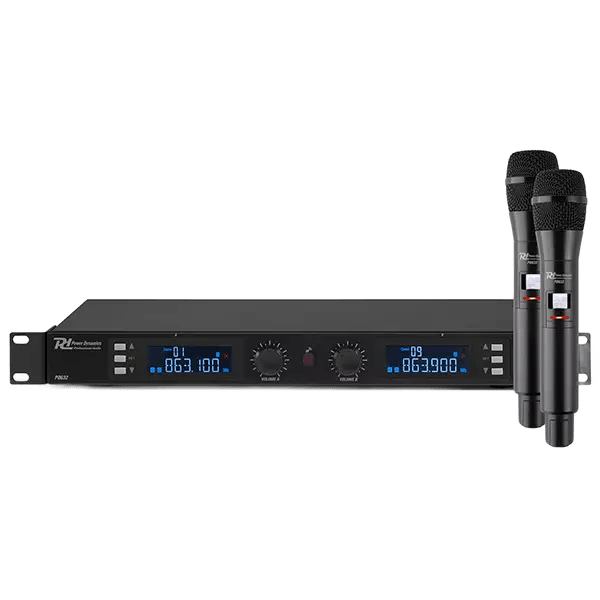 Power Dynamics PD632H DUAL Handheld Microphone UHF