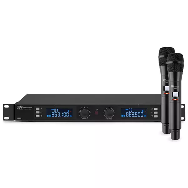 Power Dynamics PD632H DUAL Handheld Microphone UHF