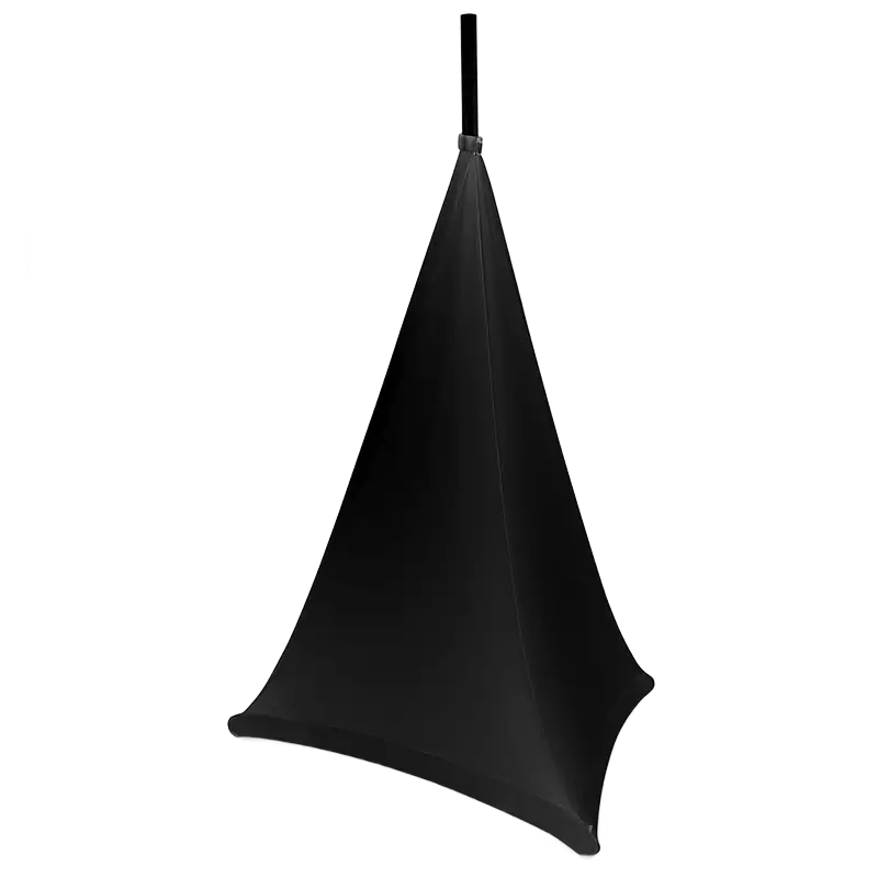 BeamZ LSS07B Lycra Speaker Stand Sleeve Black 0.7M