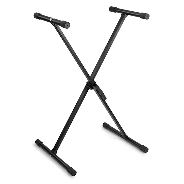 Vonyx KBS01 Keyboard Stand Single Brace 2.7KG Black 30KG LOAD Capacity