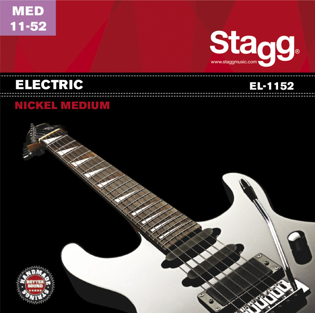 Stagg EL1152 Nickel Plated Electric 6-string Set - Medium
