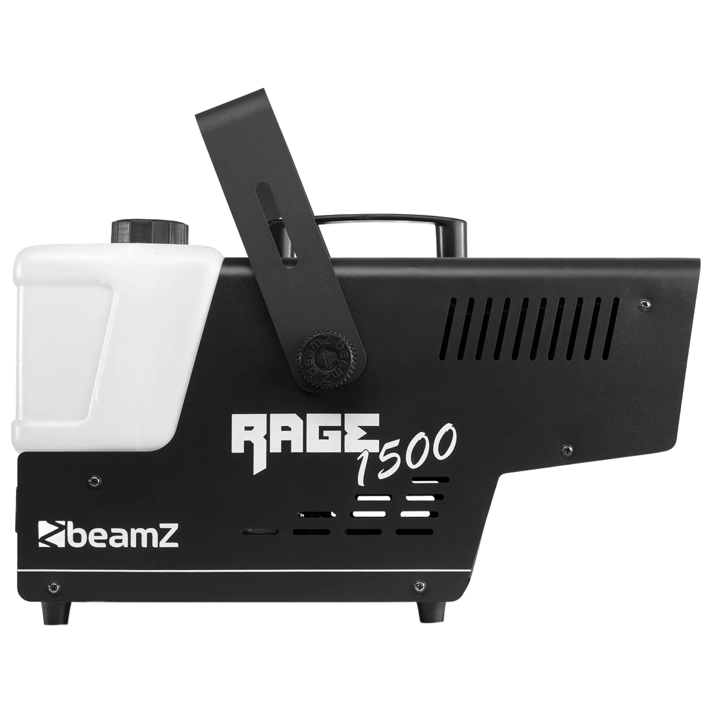 BEAMZ RAGE1500LED SMOKE MACHINE 1500W RGB 6x 9W WIRELESS REMOTE