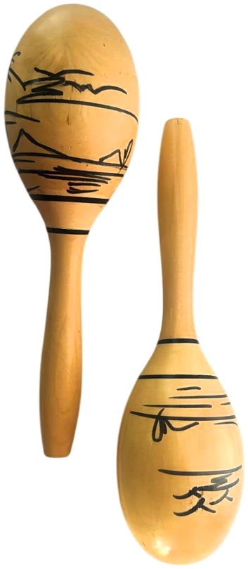 JD Percussion JD268 10″ Paired Wooden Macaras