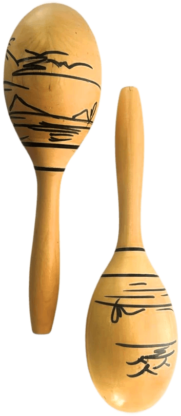 JD Percussion JD268 10″ Paired Wooden Macaras