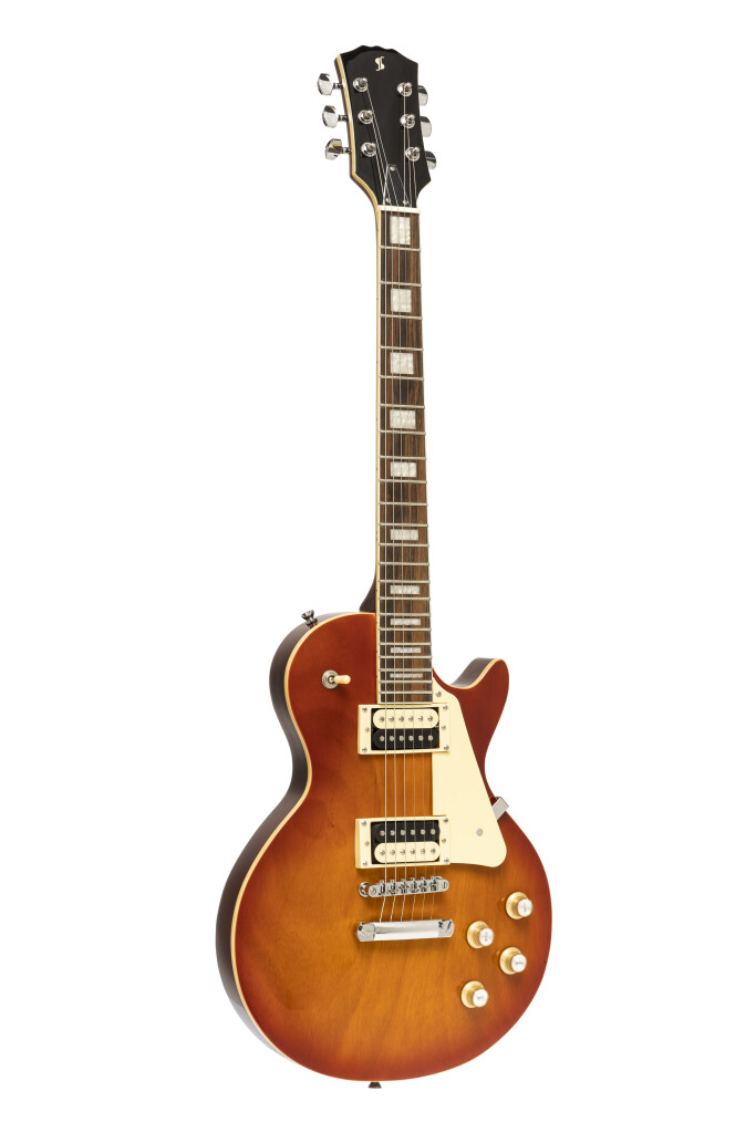 Stagg Selstd VSB Standard Series Electric Guitar, Solid Mahogany Body - Violin Burst