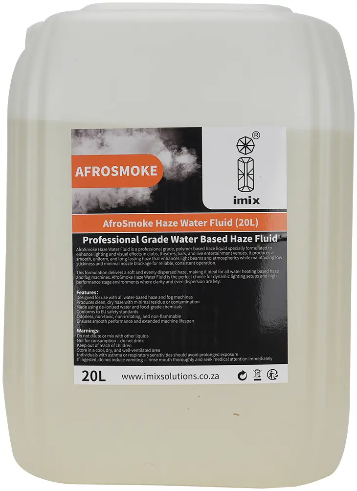 AfroSmoke 20L Waterbased Haze Liquid
