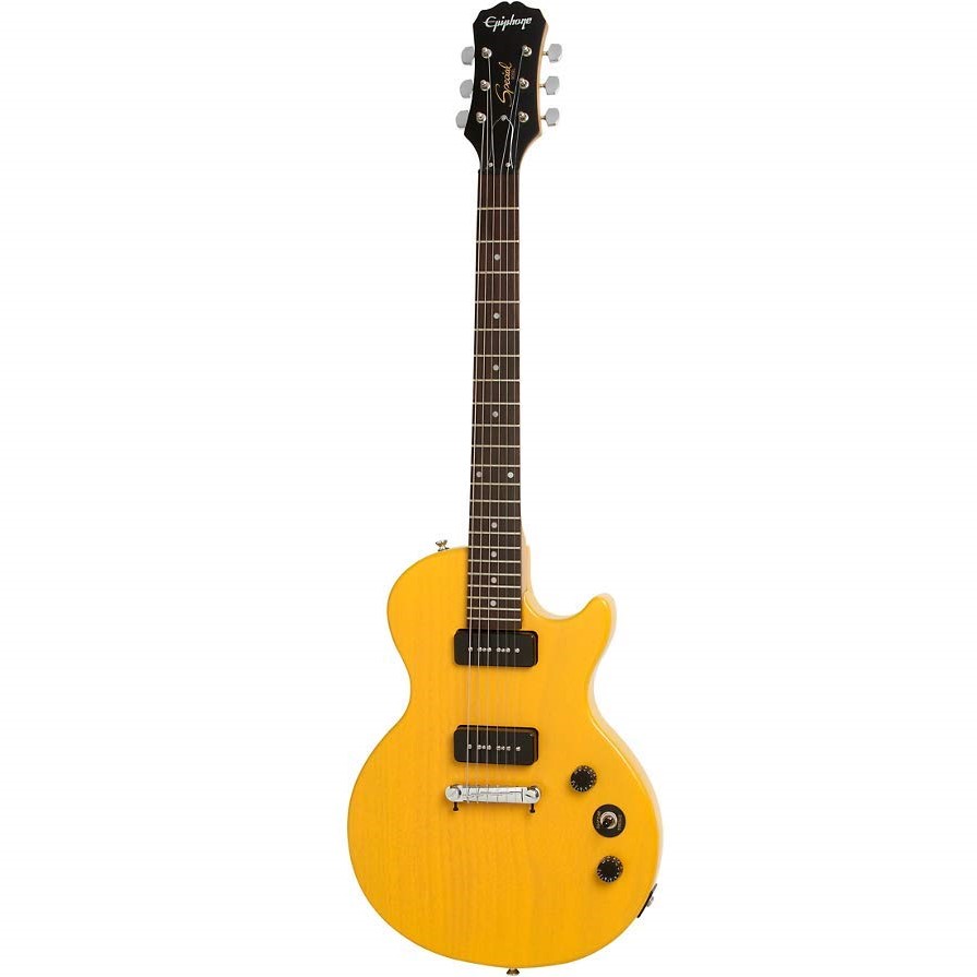 Epiphone EGS9-WT – LTD ED SPECIAL I P90, WORN TV YELLOW