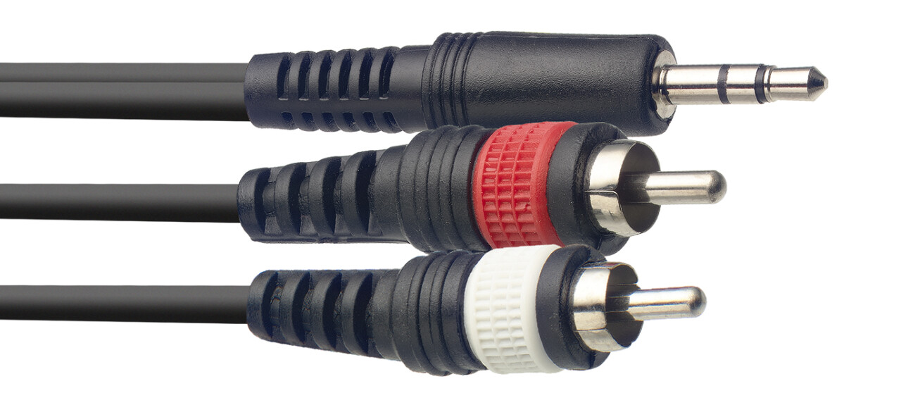 Stagg SYC1 MPSB2CM E 1m Mini Stereo to 2x RCA Cable