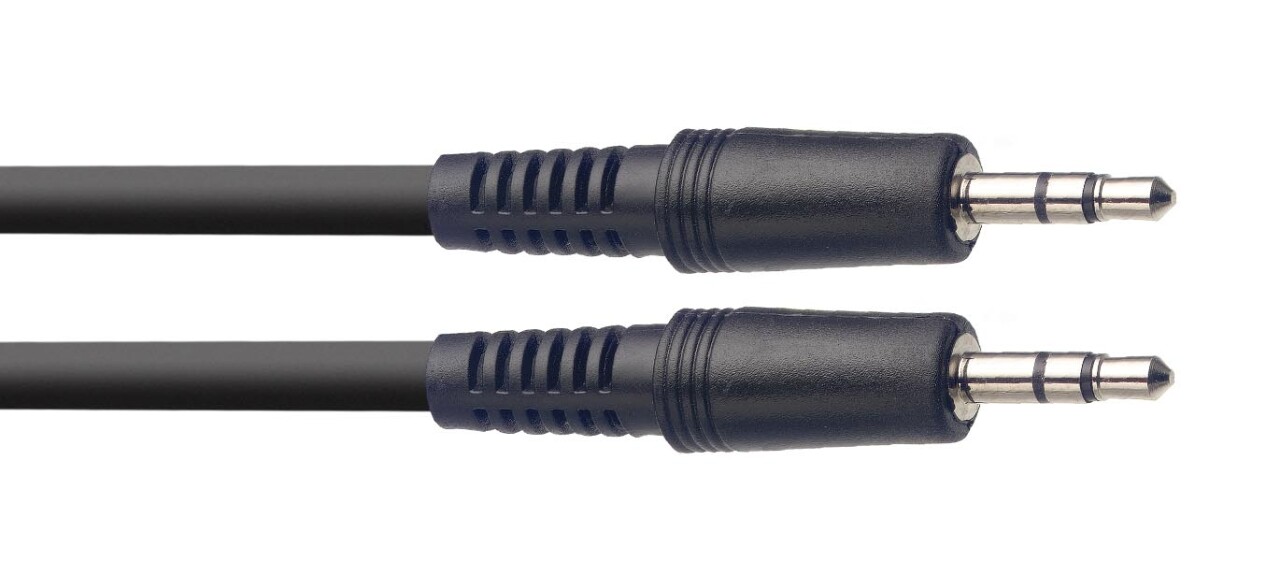 Stagg SAC1MPSMPSB 1m Audio Mini Stereo Cable to Mini Stereo Cable