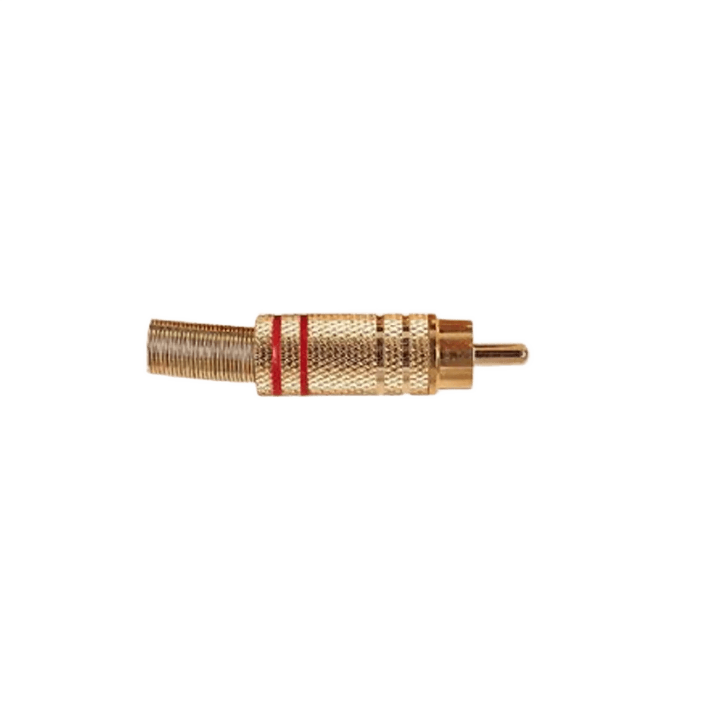 TVA Connector RCA Inline MALE GOLD RED