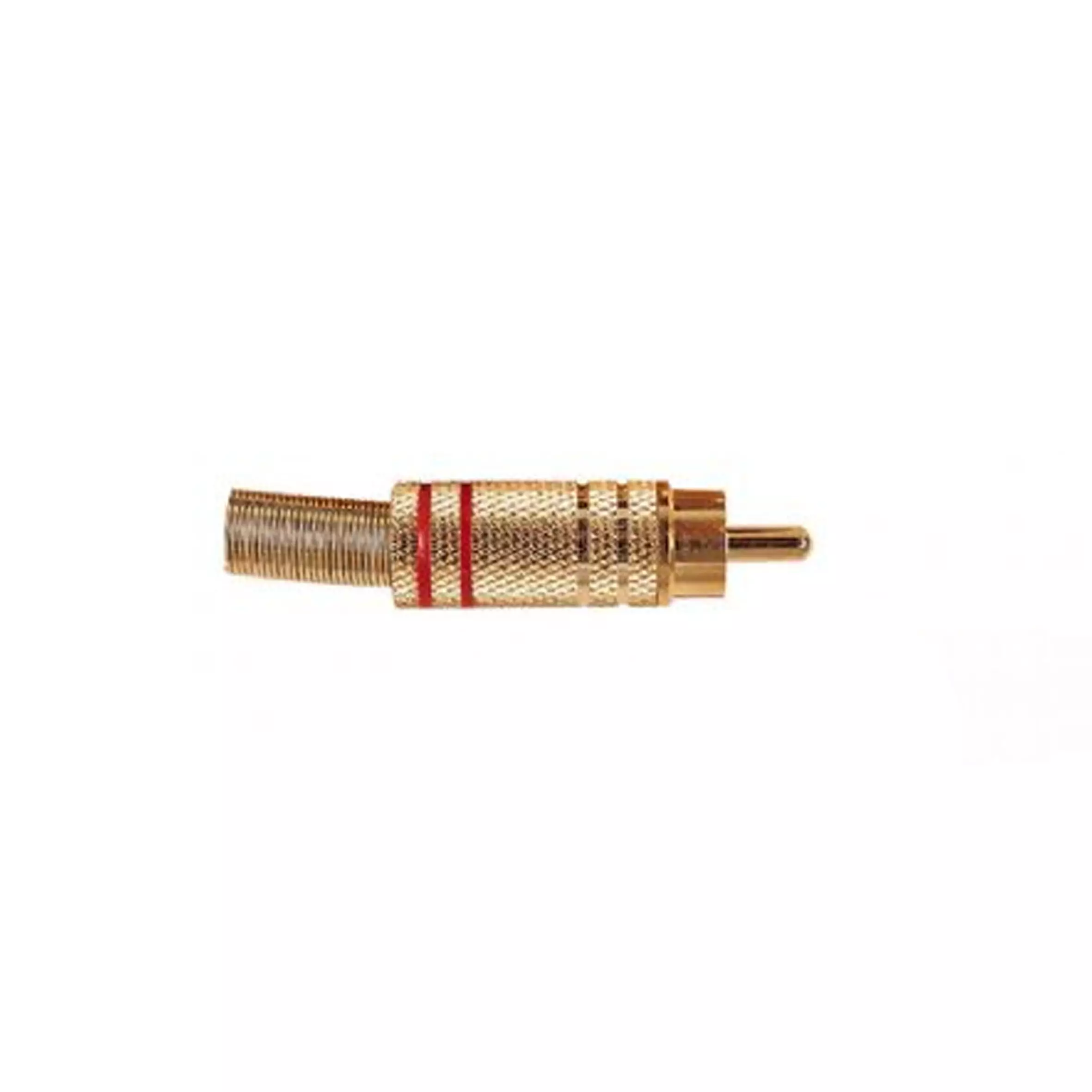TVA Connector RCA Inline MALE GOLD RED