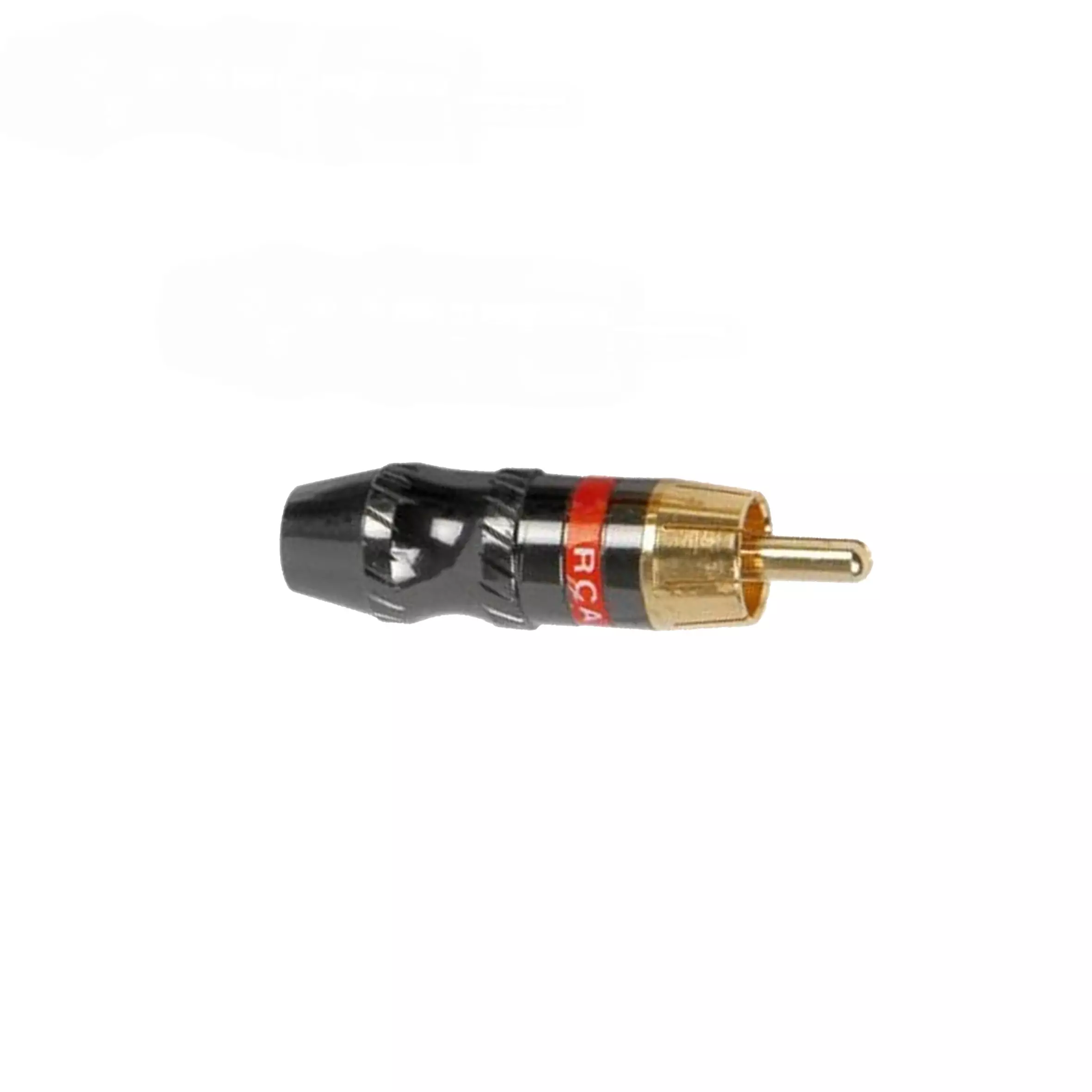 TVA Connector RCA Inline MALE HQ GOLD RED