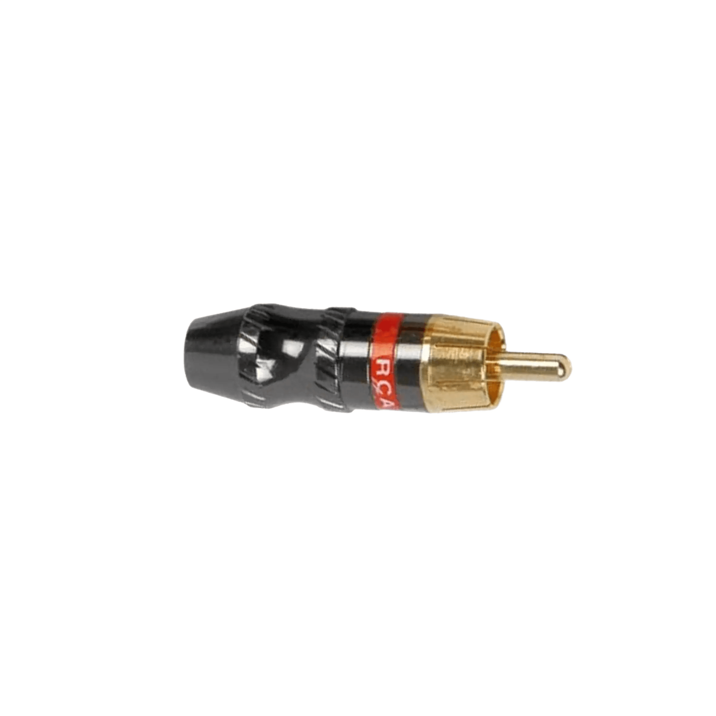 TVA Connector RCA Inline MALE HQ GOLD RED