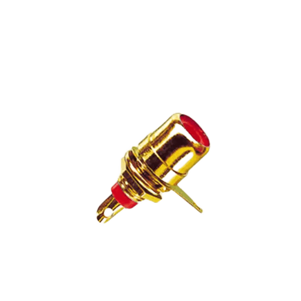 TVA Connector RCA Chassis Mount Female GOLD RED