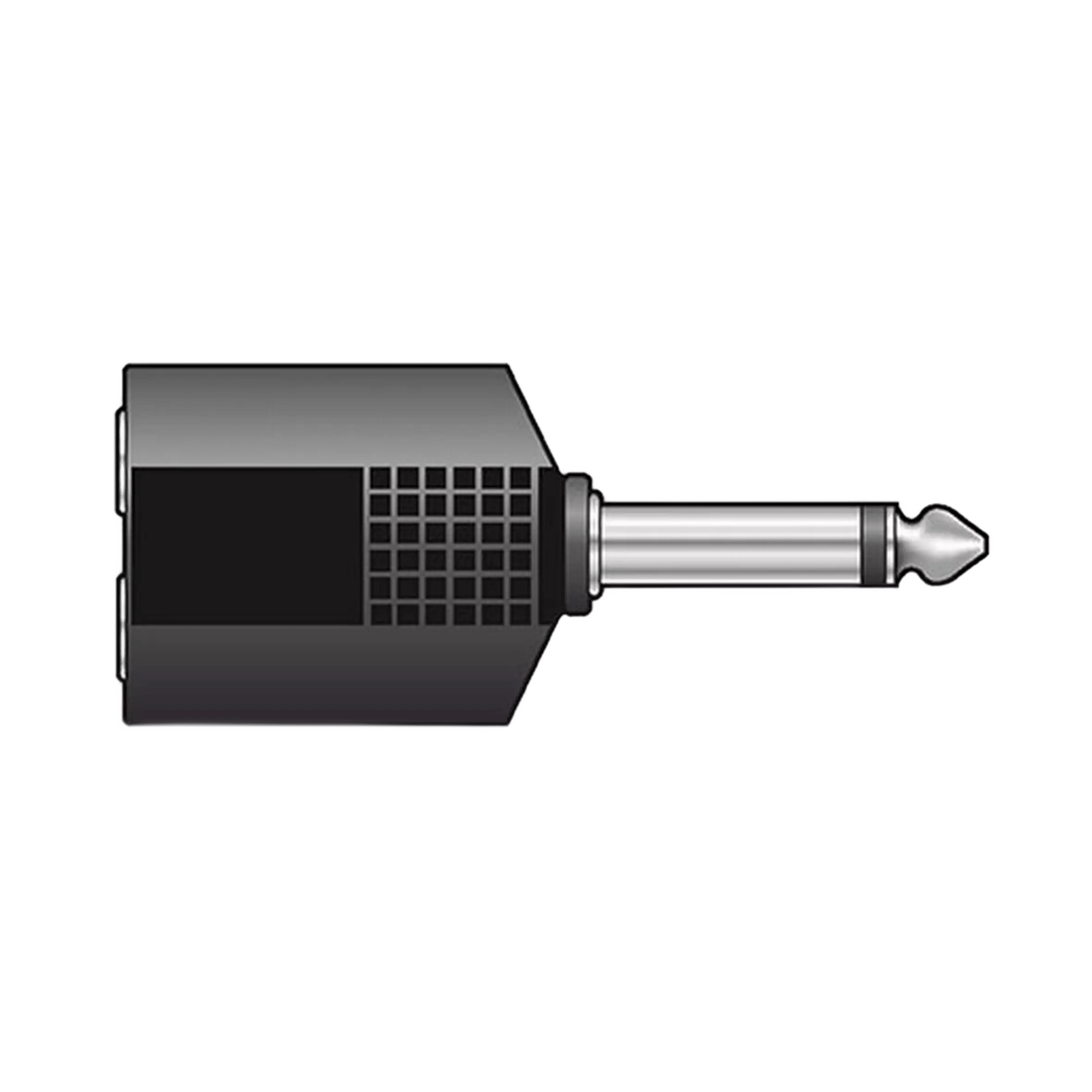TVA ADAPTOR 6.3mm MONO MALE TO 2x 6.3mm MONO FEMALE