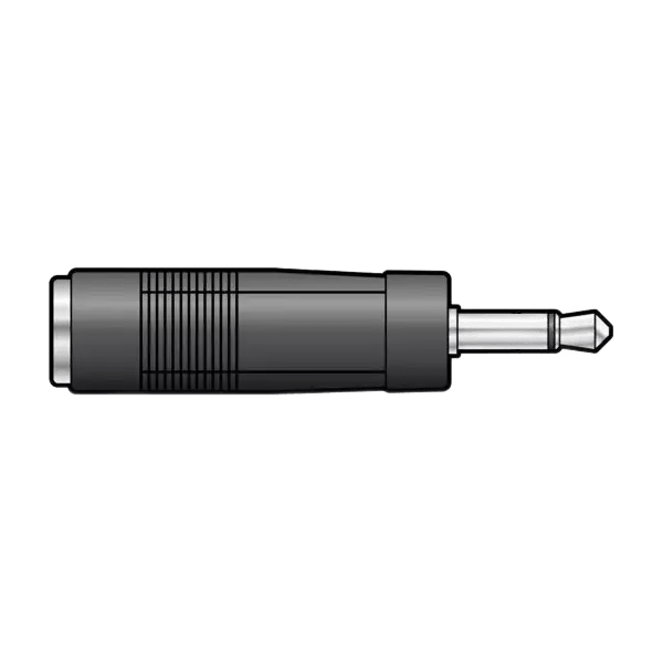 TVA ADAPTOR 6.3mm MONO FEMALE TO 3.5mm MONO MALE
