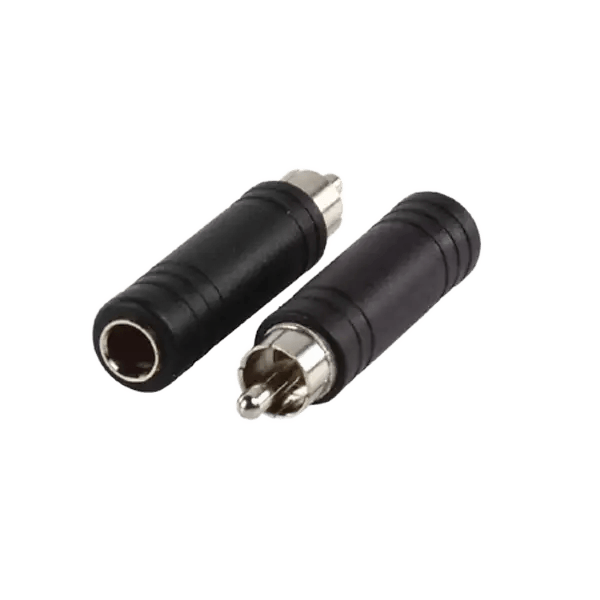 TVA ADAPTOR RCA MALE TO 6.3mm MONO FEMALE