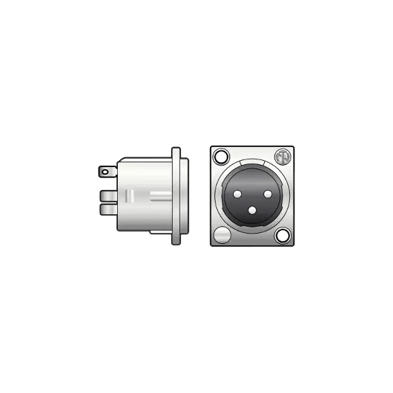 Neutrik Connector XLR Chassis Mount MALE