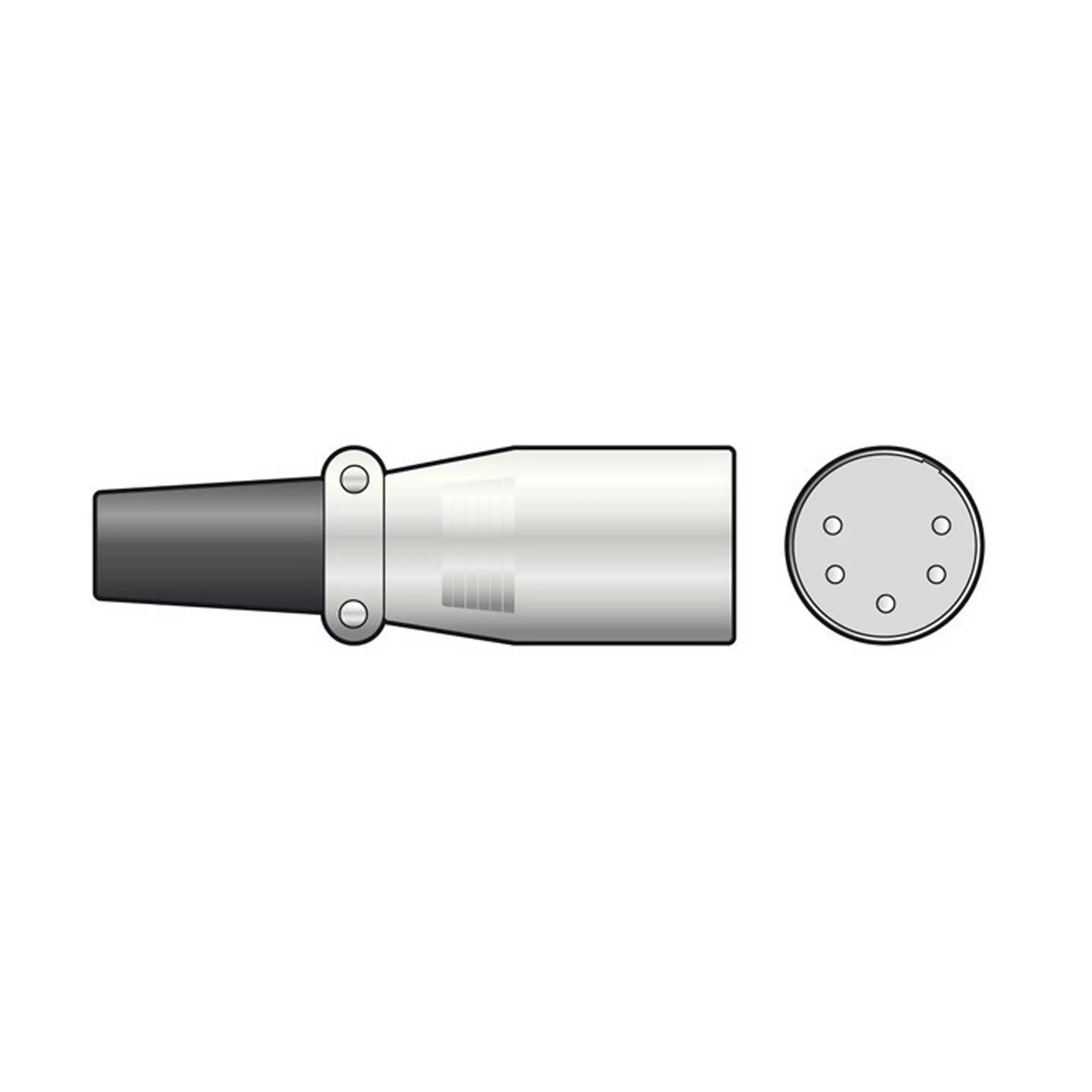 TVA Connector XLR Inline MALE 5 PIN