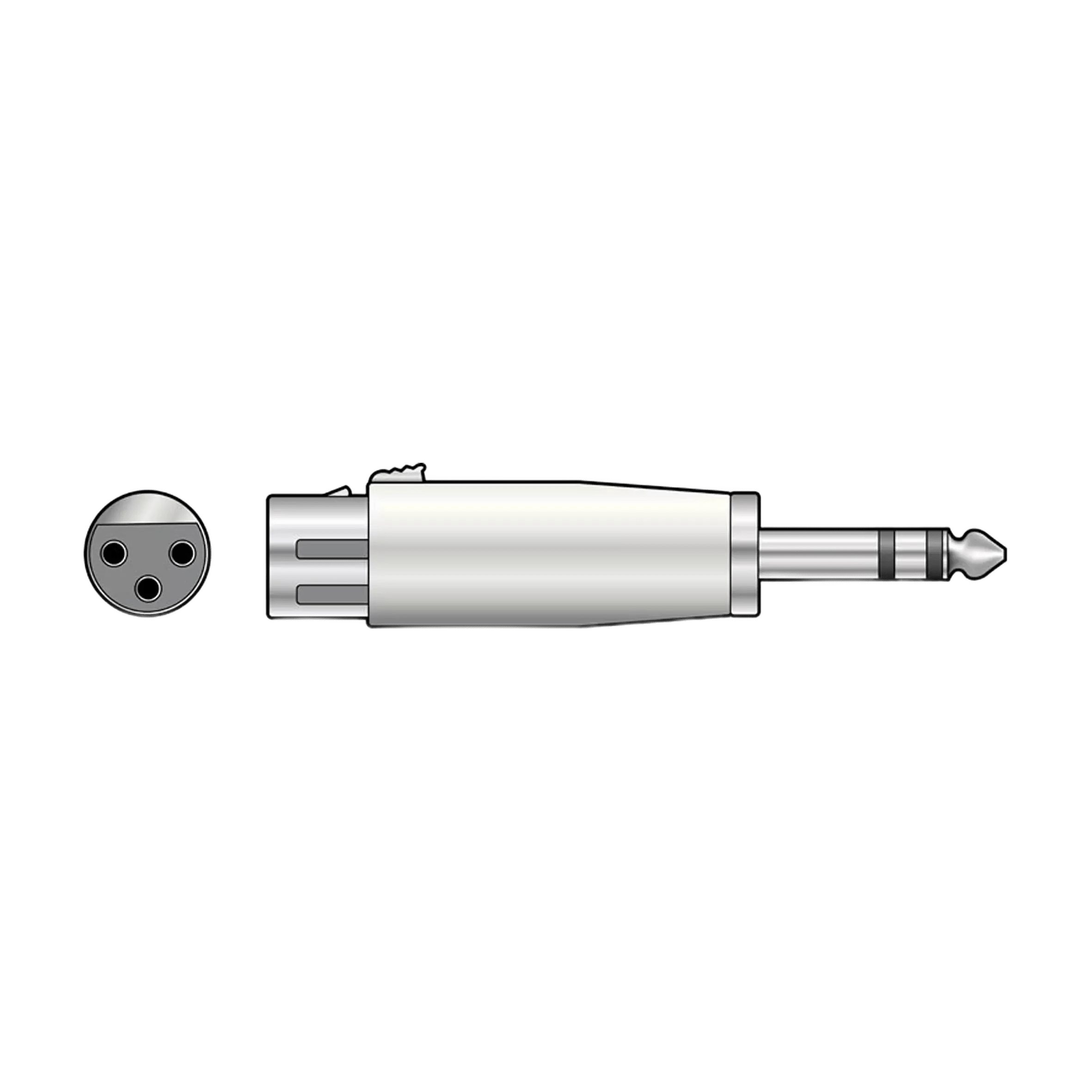 TVA ADAPTOR 6.3mm STEREO MALE TO XLR FEMALE