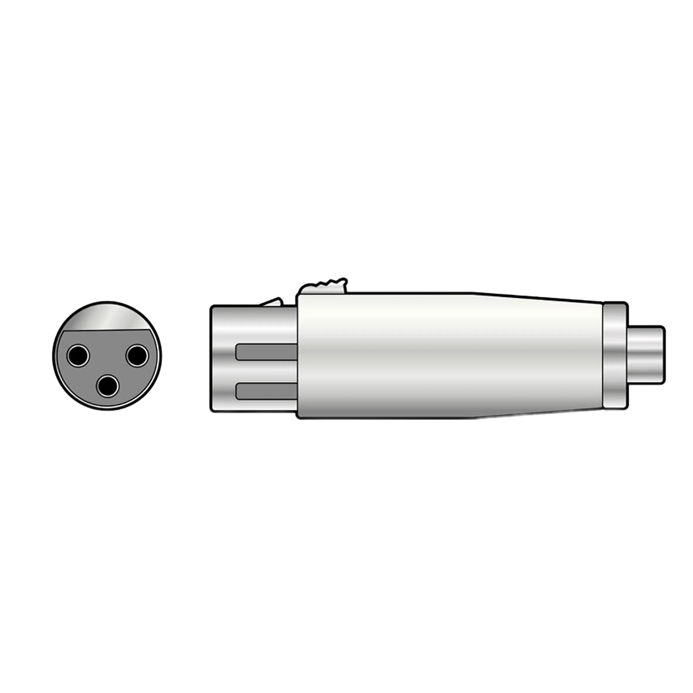 TVA Adaptor XLR Female TO RCA Female