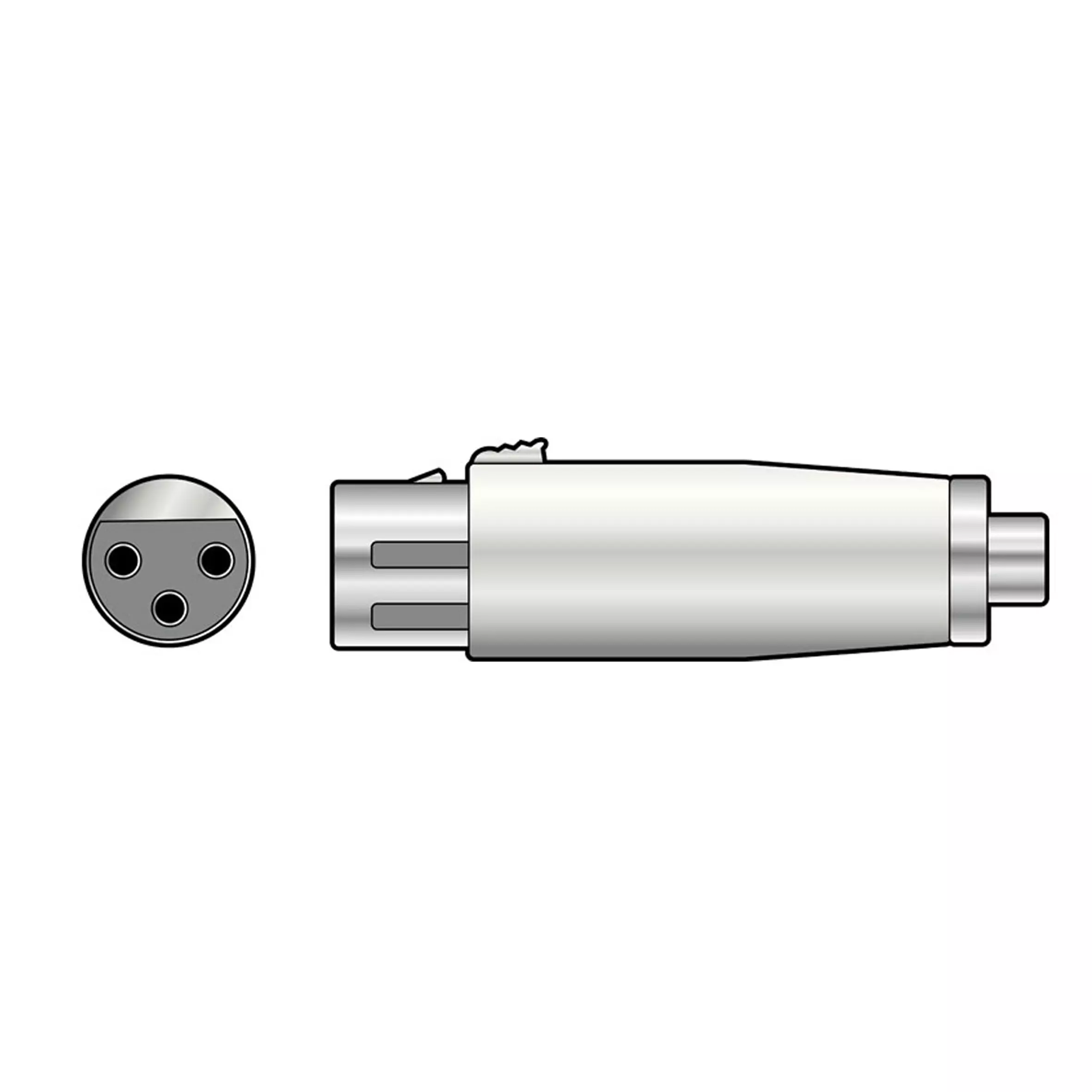 TVA Adaptor XLR Female TO RCA Female