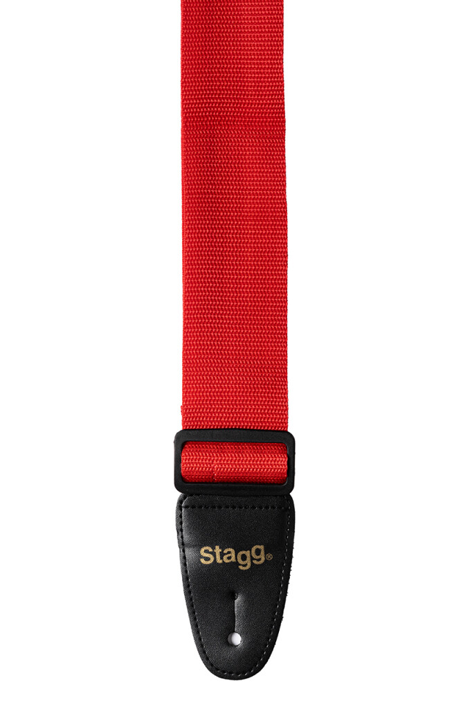 Stagg BJA006RD Nylon Guitar Strap 2" Red