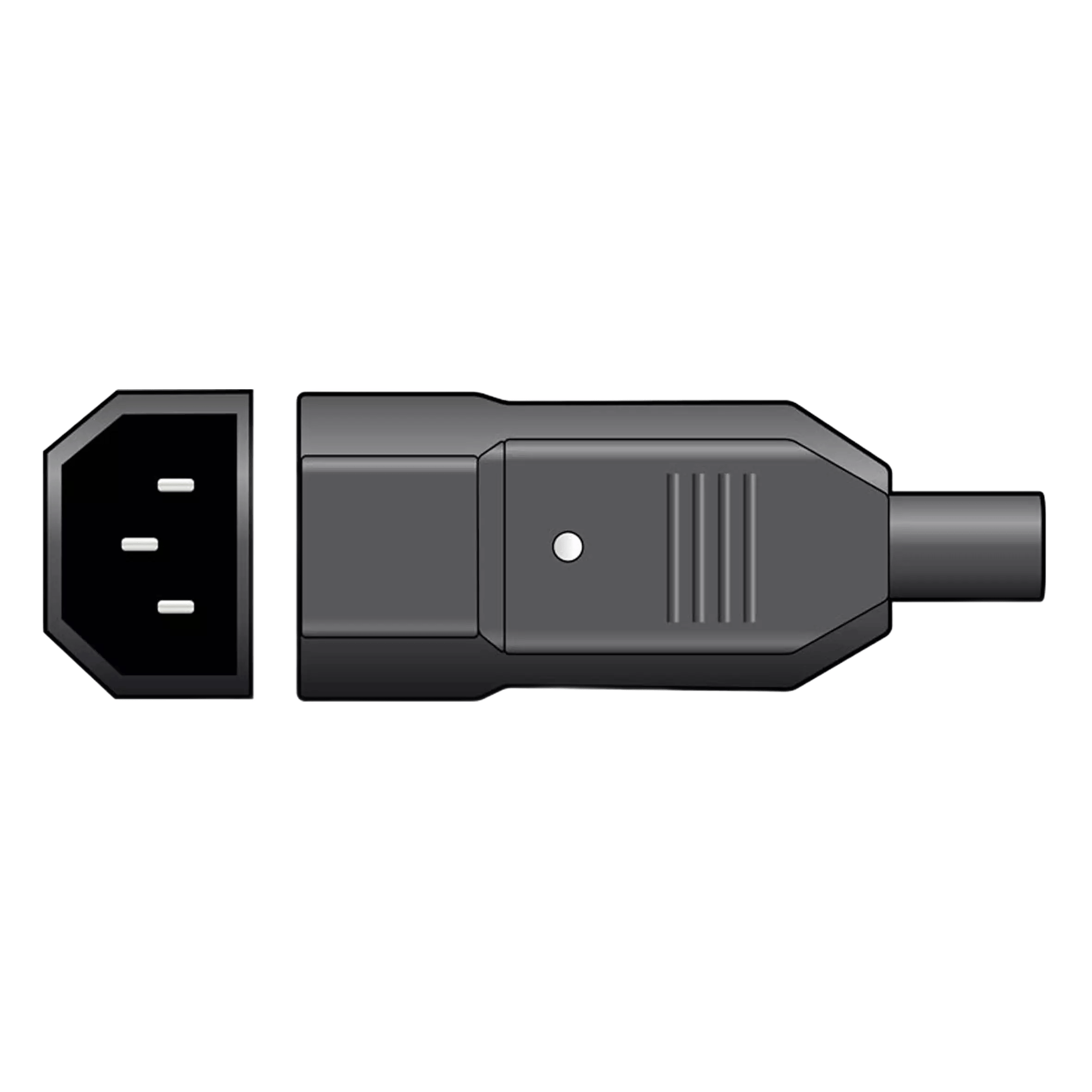 TVA Connector IEC MALE Inline