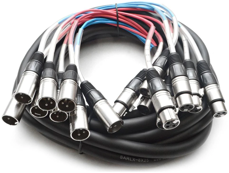 30M Snake Cable 8 Channels 4 Returns