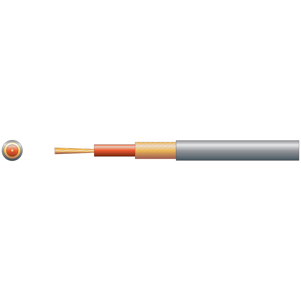 MERCURY SCREEN CABLE SINGLE CORE 100m GREY