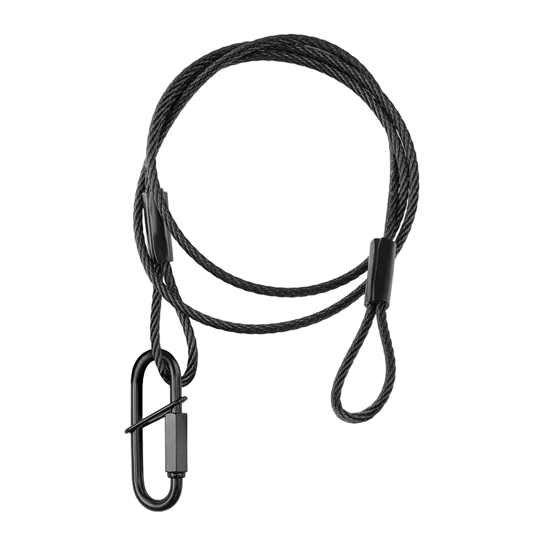 BeamZ SAF75 Safety Cable 75CM X 3MM 30KG Black