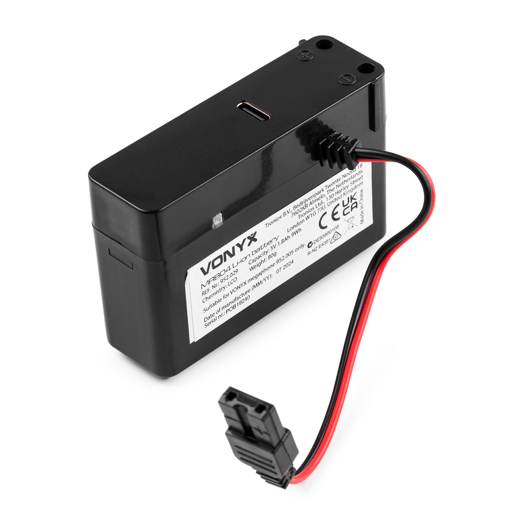 Vonyx MRB04 Lithium-ION Battery FOR MEG025