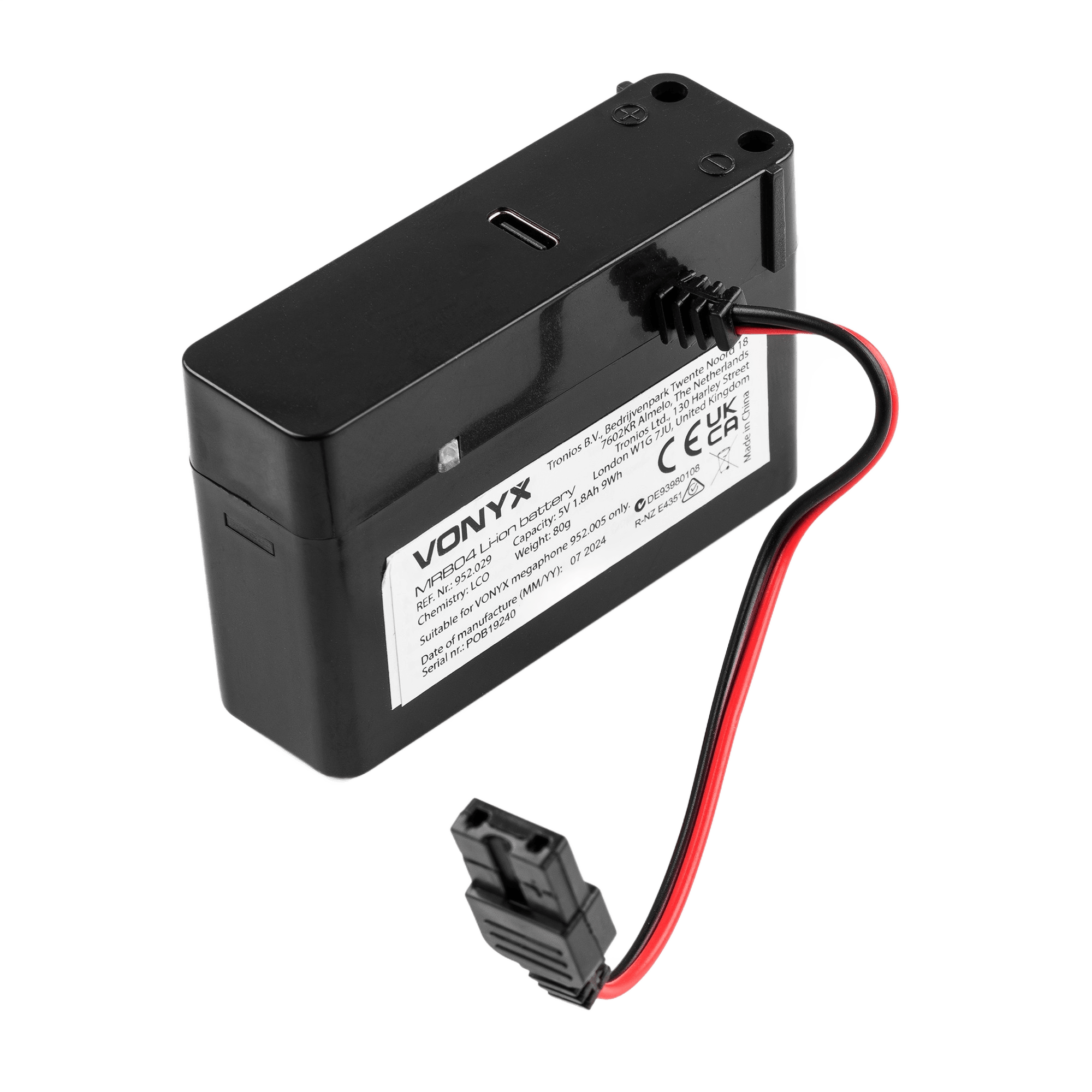 Vonyx MRB04 Lithium-ION Battery FOR MEG025