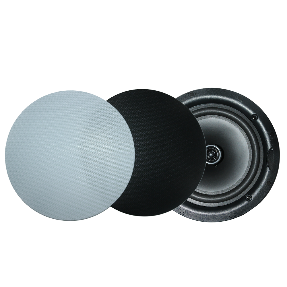 Filo FCV8WB Frameless Ceiling Speaker 8INCH White/black 40W 100V