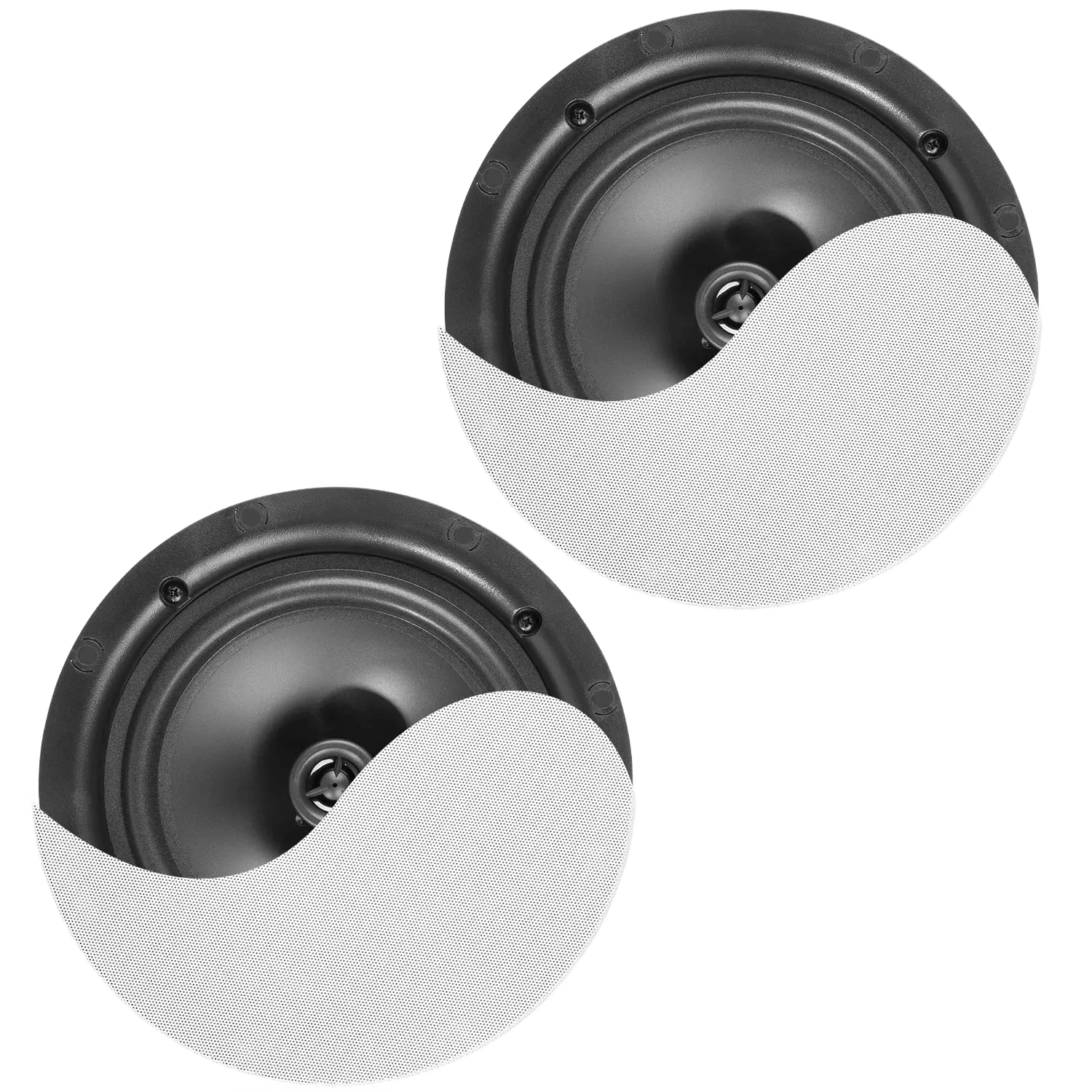 PDM NCBT8 Active Frameless Ceiling Speaker 8INCH PAIR White 80W BT