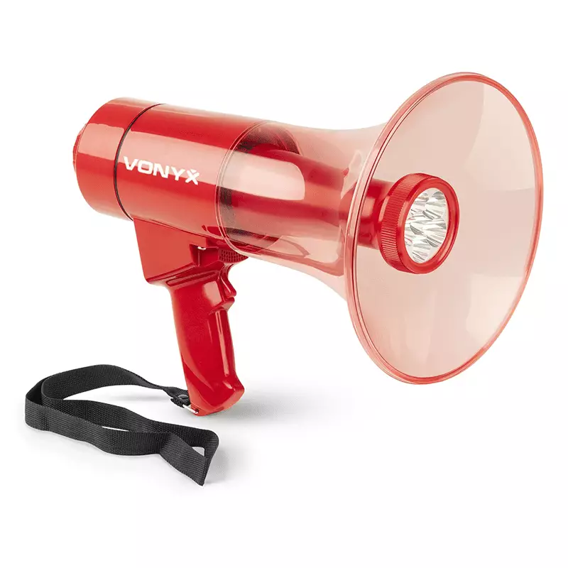 Vonyx MEG050 Megaphone Rec/siren/usb/bt 50W IPX4