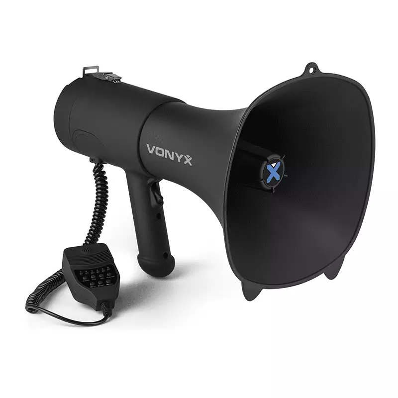 Vonyx MEG090 Megaphone Rec/siren/usb/bt/battery 90W
