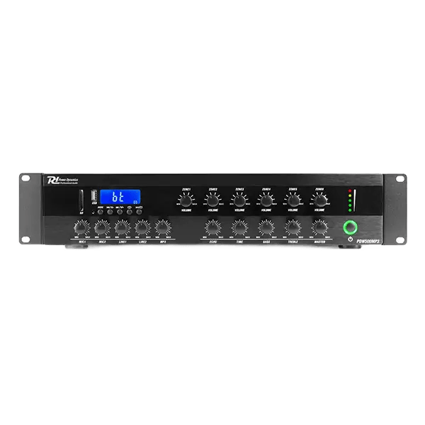 PDM PDW500MP3 100V Mixer Amplifier 400W Usb/sd/bt/fm 6 ZONE