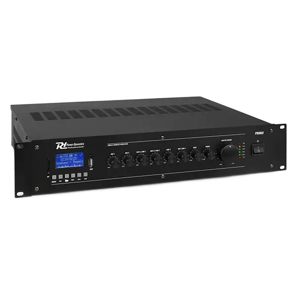 PDM PRM60 100V Mixer Amplifier 60W Usb/sd/bt 6 ZONE