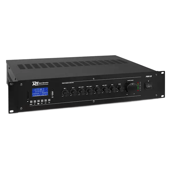 PDM PRM120 100V Mixer Amplifier 120W Usb/sd/bt 6 ZONE