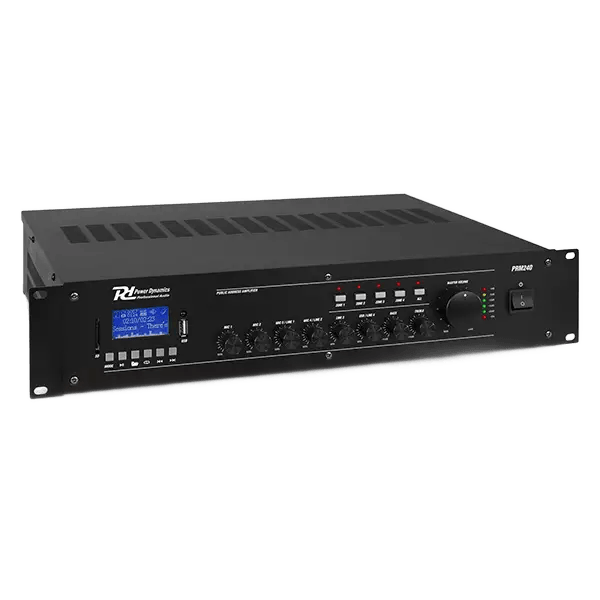 PDM PRM240 100V Mixer Amplifier 240W Usb/sd/bt 4 ZONE