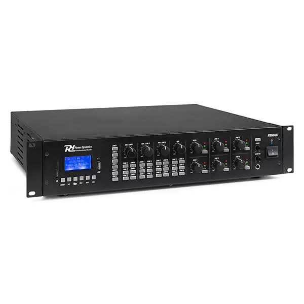 PDM PRM606 100V Mixer Amplifier 360W Usb/sd/bt 6 ZONE